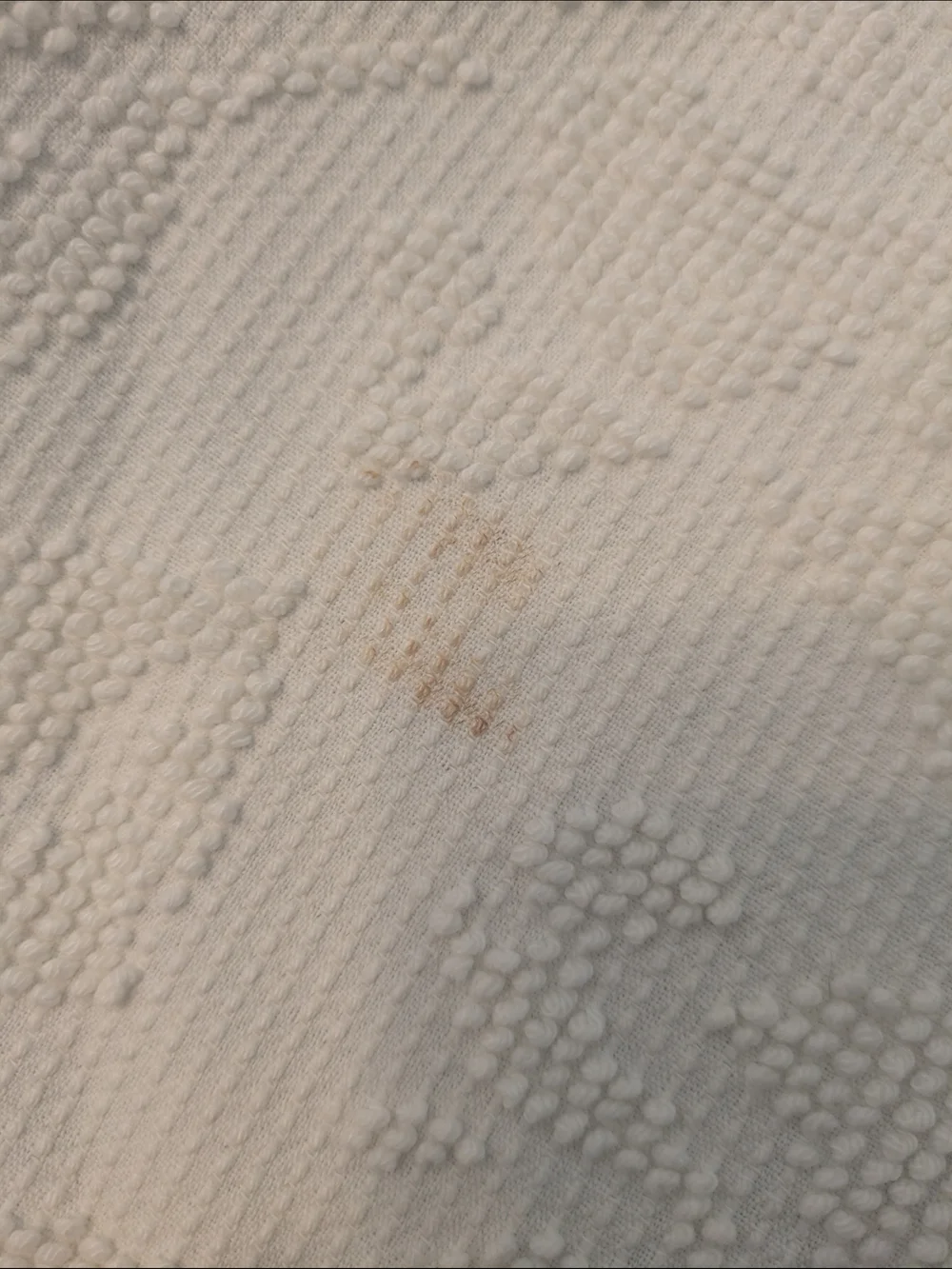 Vintage Cream King Chenille Cotton Comforter - Neutral Bedding